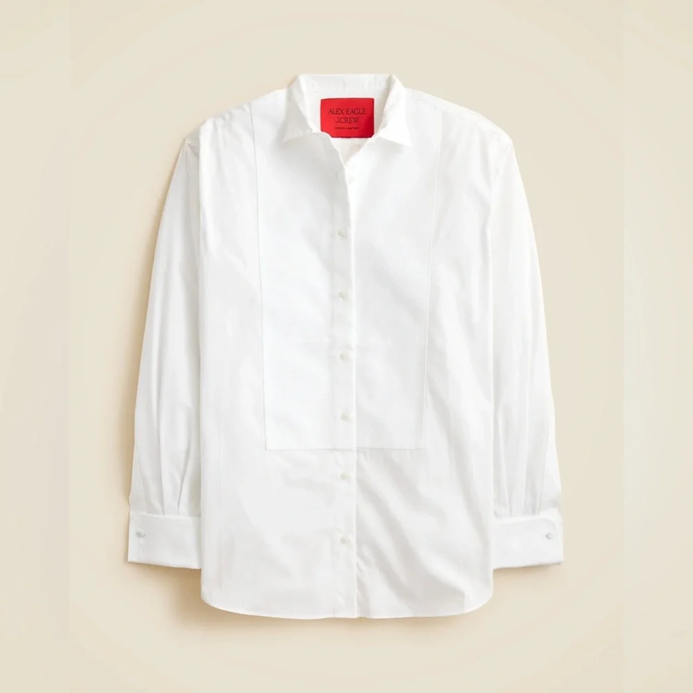 NWT Alex Eagle x J.Crew Tuxedo Shirt